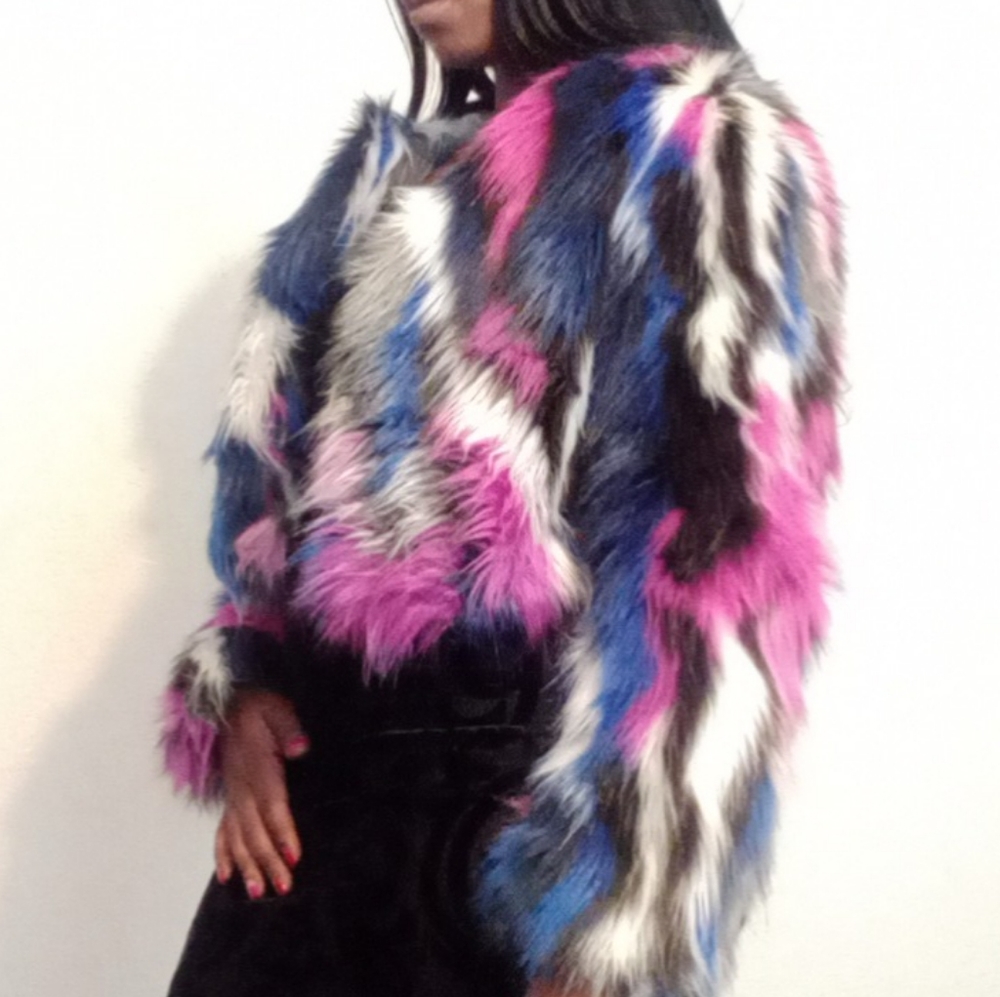 Faux fur jacket